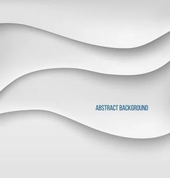Abstract white paper layers background shadow Stock Illustration