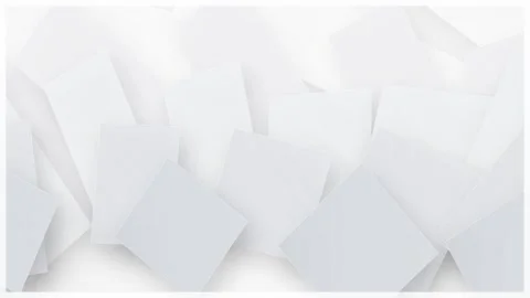 Abstract White Paper Overlap Background - Minimalist Design with Soft Shadows Stock Footage 346661021