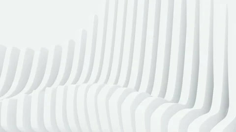 Abstract white parametric pattern,Motion background 3d animation. Stock Footage 134249997