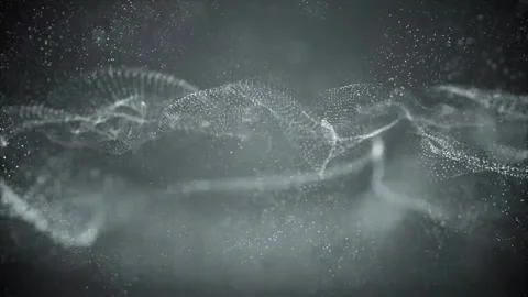 Abstract White Particles Are Waving Stock-Footage 202546685