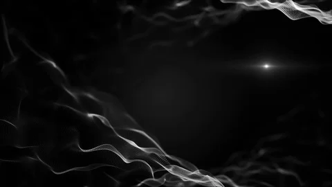 The abstract white particles create interwoven texture. Veil dissolves and fuses Stock Footage 115856522