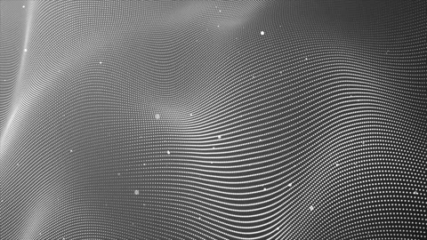 Abstract white particles dot-wave background. Abstract wavy dot and falling.. Stock Footage 296478151