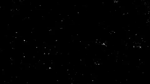 Abstract White Particles Motion With Parallax Effect On Black Background. Stock Footage 107978233