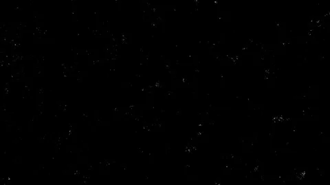 Abstract White Particles Motion With Parallax Effect On Black Background. Stock Footage 107983260