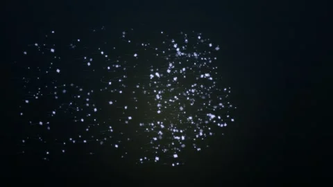 Abstract white particles swirl and coalesce against a dark background Stock Footage 326997724