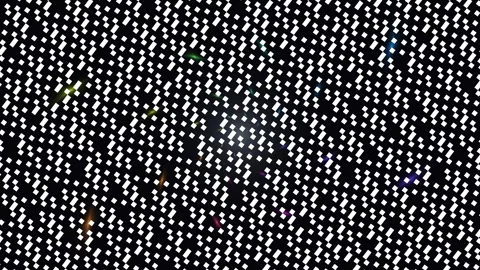 Abstract White Pixel Pattern with Colorful Light Stock Footage 340594963