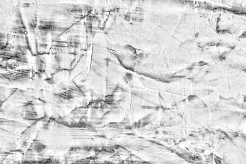 Abstract white plaster wall texture with cracked, weathered Stock Photos