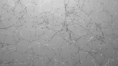 Abstract White Plexus Network Video stock 318565340