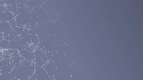 Abstract white plexus structure evolving in motion background with Technology. 動画素材 93965872