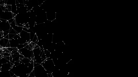 Abstract white plexus structure evolving in motion background with Technology. Stock-Footage 93965889