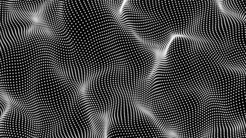 Abstract white point wave background Stock Footage 123399147