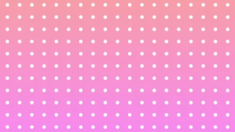 Abstract white polka dots moving on a pink and orange gradient background Stock Footage 340326543