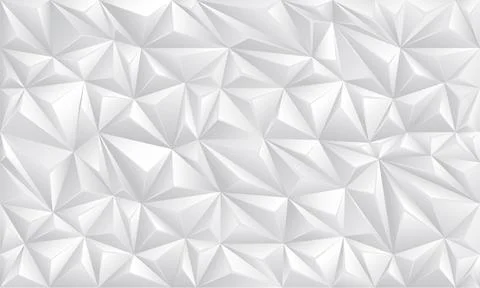 Abstract white polygon geometric seamless futuristic technology design backgr Stock Illustration