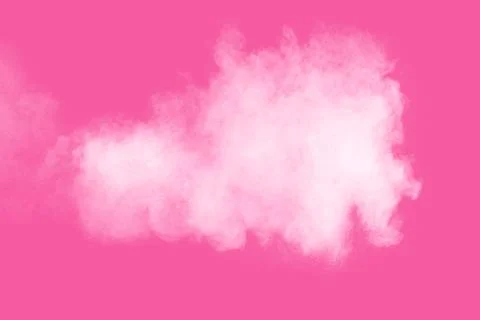 Abstract white powder explosion on pink background. Freeze motion of white .. 스톡 일러스트