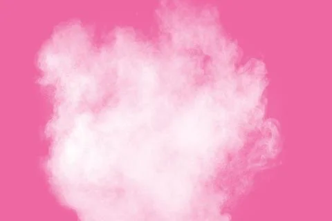 Abstract white powder explosion on pink background. Freeze motion of white .. 스톡 일러스트