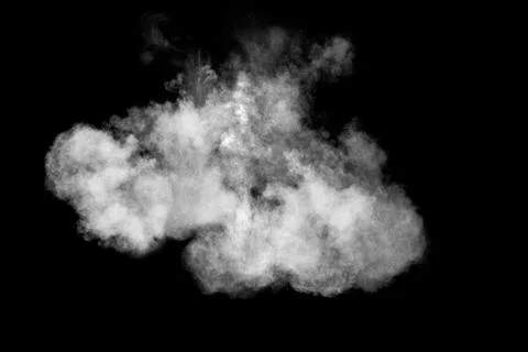 Abstract white powder splatted on black background, Stock Photos