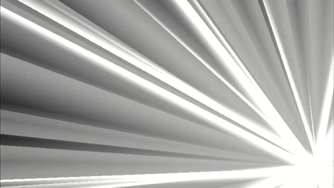 Abstract White Radial Light Beams Rotating Clockwise from Bright Corner on 库存影片 339202099
