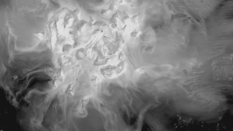 Abstract White Reactive Fluid Swirls Stock Footage 339327496