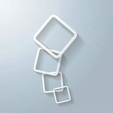 Abstract white rectangle growth Ilustración de archivo