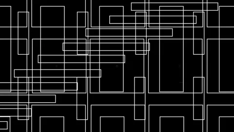 Abstract White Rectangles Dynamic Geometric Pattern Loop Stock Footage 326669329