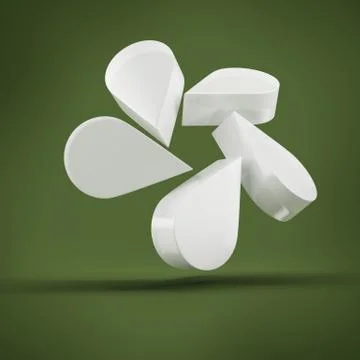 Abstract white Recycle Symbol Иллюстрация