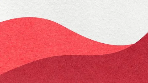 Abstract white, red, wine texture paper background, wavy layers, gradient. Wa 写真素材