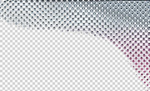 Abstract of a white ribbon with a flowing pink ribbon pattern on black Illustrazione stock