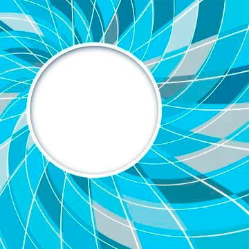 Abstract white round shape with digital blue and grey pattern Stock Illustration