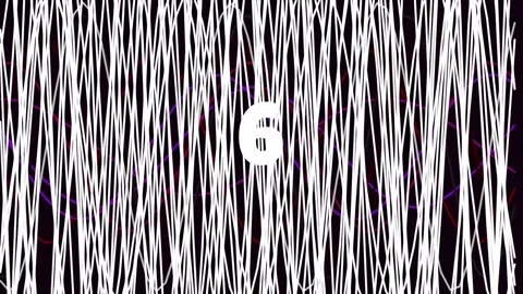 Abstract white scribble lines on black background for motion graphics Stock Footage 342114224