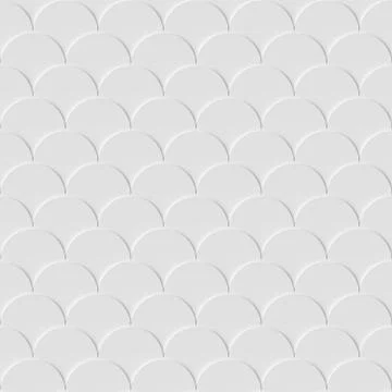 Abstract white seamless background with circles Illustrazione stock