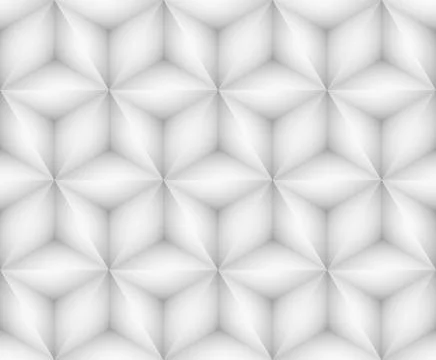 Abstract white seamless background with triangles Illustrazione stock
