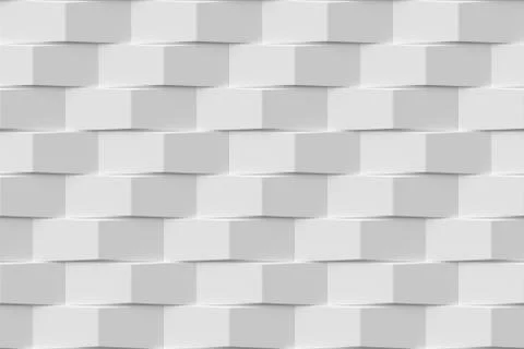 Abstract white seamless decorative bricks background Stock Illustration