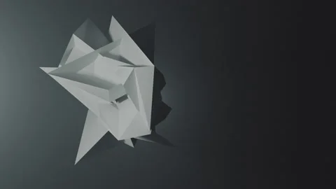 Abstract White Shape Copy Space Stock Footage 162211025