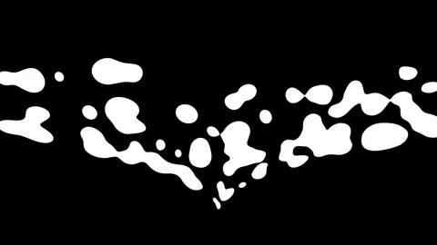 Abstract white shapes flash across a solid background layout. Fluid white s.. Stock Footage 337817694
