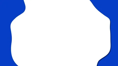 Abstract white shapes moving across blue background with black horizontal d.. Video stock 341664734
