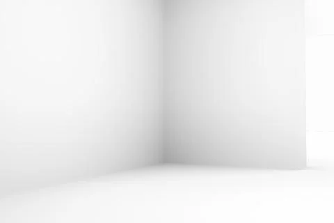 Abstract white simple empty room highlights future. Architectural background use Ilustración de archivo