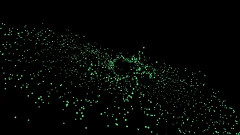 Abstract White Smoke Against a Solid Green Background Stock Footage 305966473