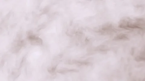 Abstract white smoke billows slowly across plain backdrop. Stock Footage 342419781