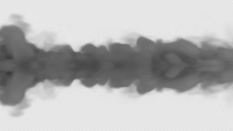 Abstract white smoke blowing on alpha background in 4K Stock Footage 237613755