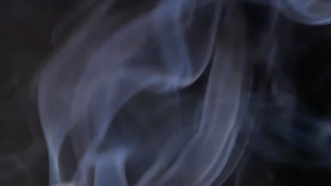 Abstract white smoke on dark background. Motion of ice smoke cloud. Stock Footage 157086020