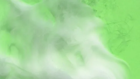Abstract white smoke moving and rising on green screen background, fog texture Stock Footage 313973366