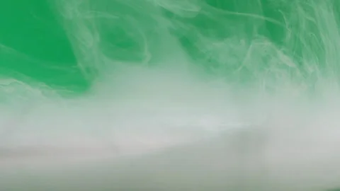 Abstract white smoke moving and rising on green screen background, fog texture Stock Footage 314931853