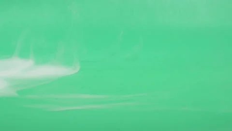 Abstract white smoke moving and rising on green screen background, fog texture Stock Footage 320153592