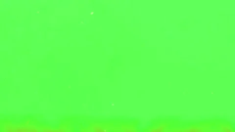 Abstract white smoke ring explosion isolated on a bright green chroma key Stock Footage 341907585