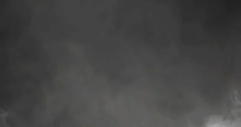 Abstract white smoke slowly floating through space on black Stock Footage 327655965