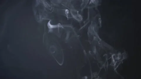 Abstract white smoke. Smoke, a cloud of cold fog on a black background Fire, hoo Stock Footage 149346157