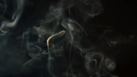 Abstract white smoke. Smoke, a cloud of cold fog on a black background of a fire 스톡 동영상 149967881