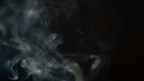 Abstract white smoke. Smoke, a cloud of cold fog on a black background of a fire Stock Footage 149970633