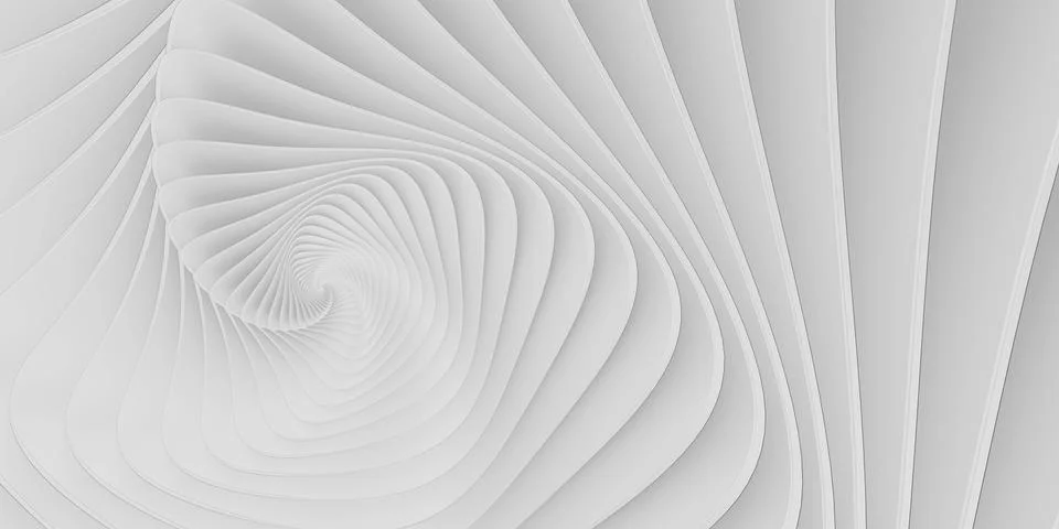 Abstract white space architecture,perspective of future design building concept Ilustración de archivo