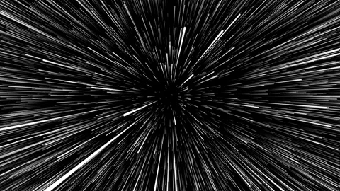 Abstract White Speed Lines on Black Background – Motion Loop Animation 60 fps Stock Footage 335474860